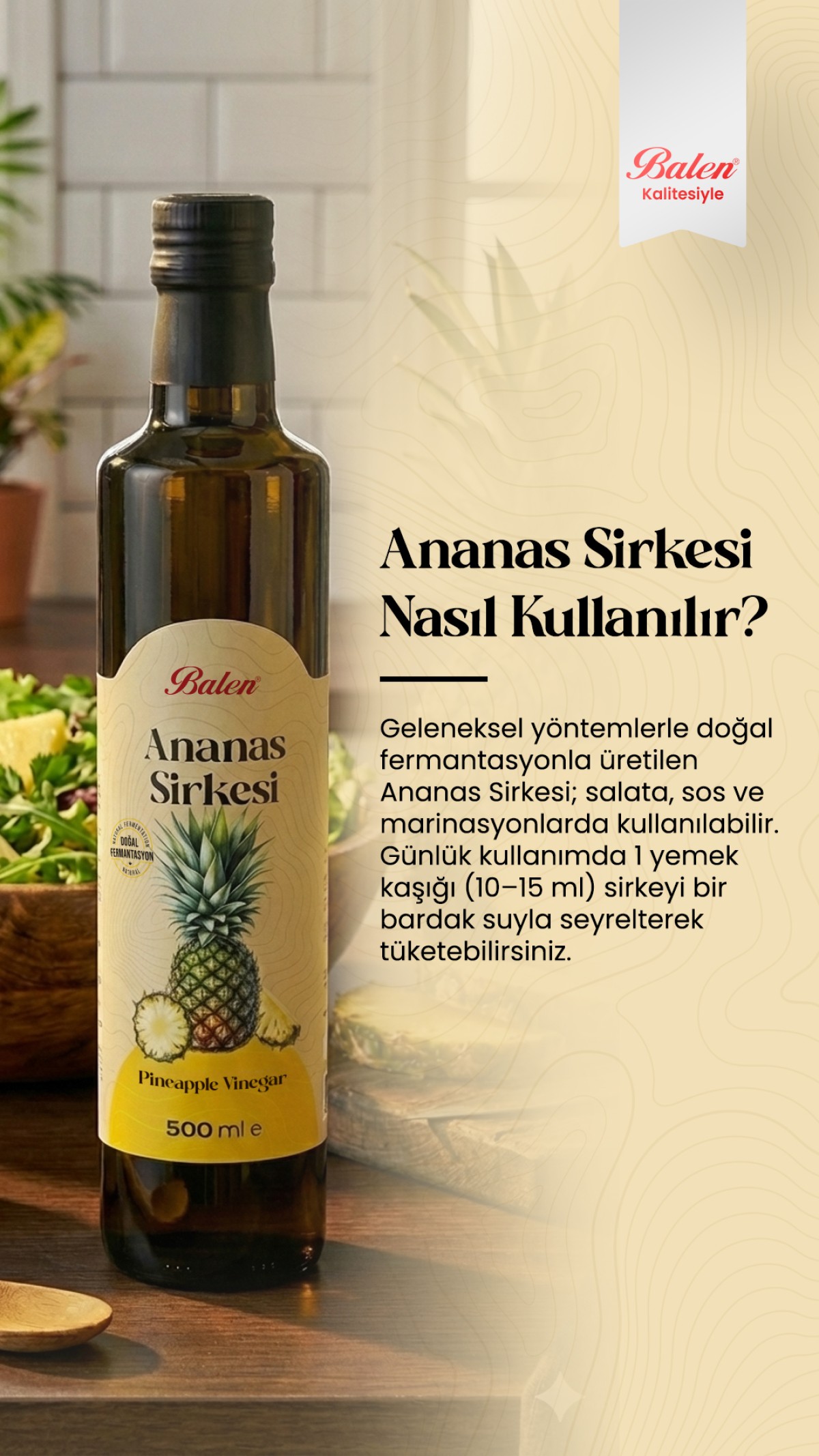 BALEN ANANAS SİRKESİ * 500 ML
