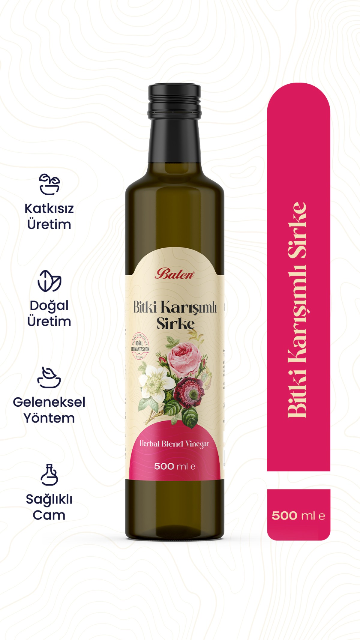 BALEN BİTKİ KARIŞIMLI SİRKE * 500 ML BALEN BİTKİ KARIŞIMLI SİRKE * 500 ML