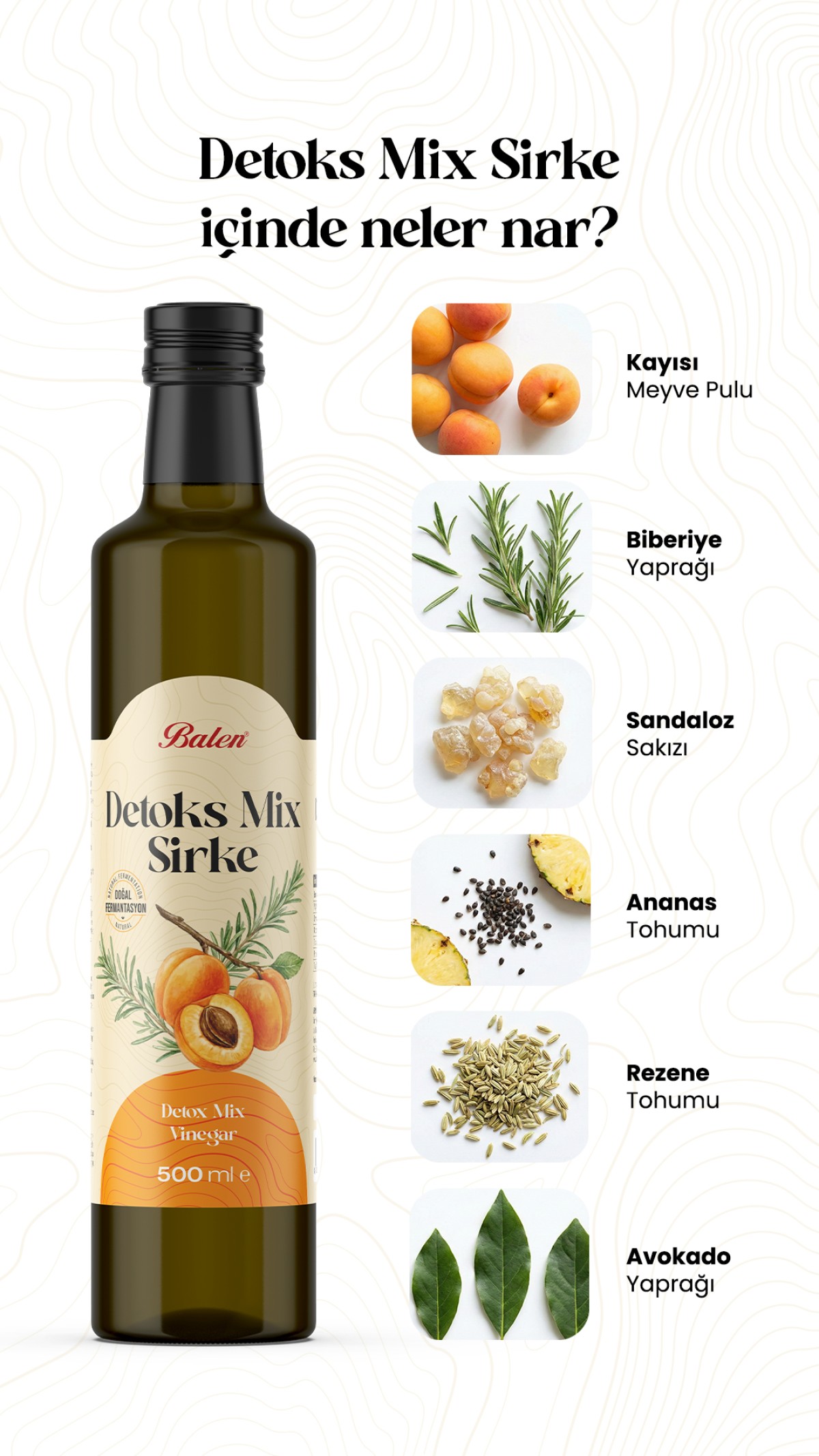 BALEN DETOKS MİX SİRKE * 500 ML BALEN DETOKS MİX SİRKE * 500 ML