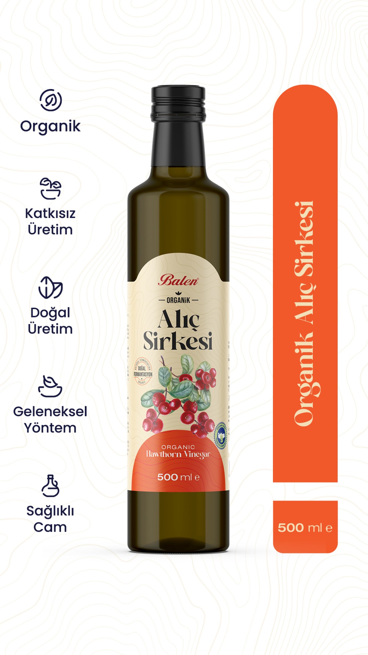BALEN ORGANİK ALIÇ SİRKESİ * 500 ML BALEN ORGANİK ALIÇ SİRKESİ * 500 ML