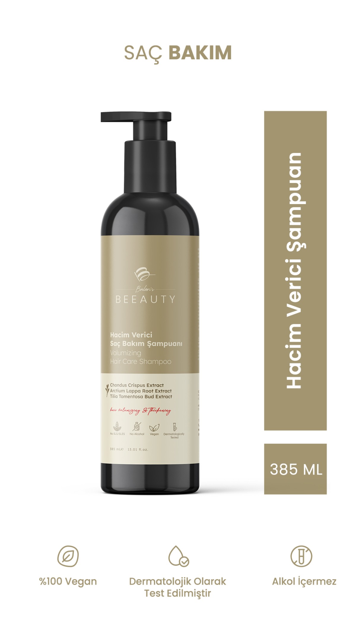 BALEN’S BEEAUTY HACİM VERİCİ SAÇ BAKIM ŞAMPUANI * 385 ML BALEN’S BEEAUTY HACİM VERİCİ SAÇ BAKIM ŞAMPUANI * 385 ML