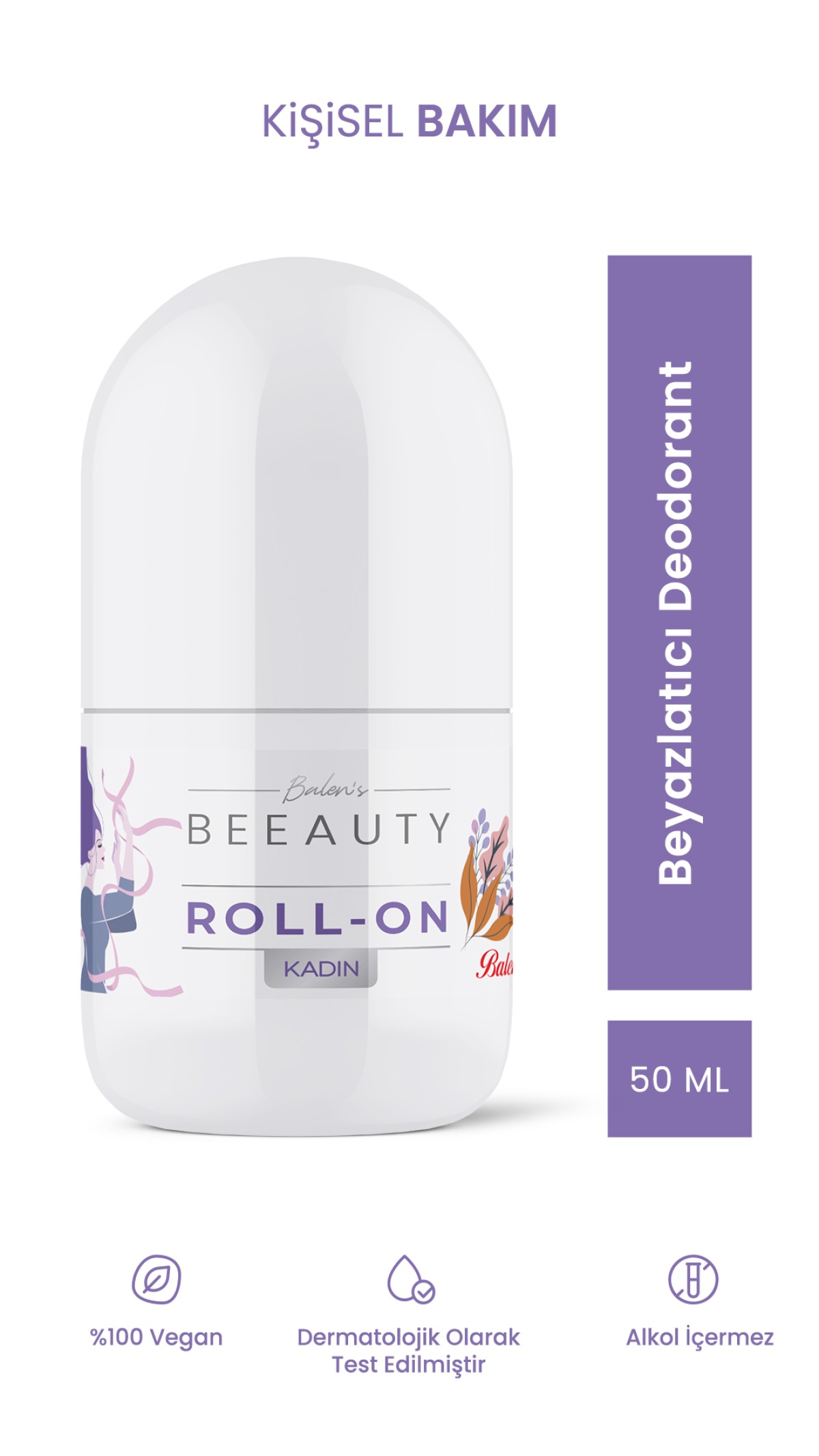 BALEN’S BEEAUTY KADIN BEYAZLATICI DEODORANT ROLL-ON * 50 ML BALEN’S BEEAUTY KADIN BEYAZLATICI DEODORANT ROLL-ON * 50 ML