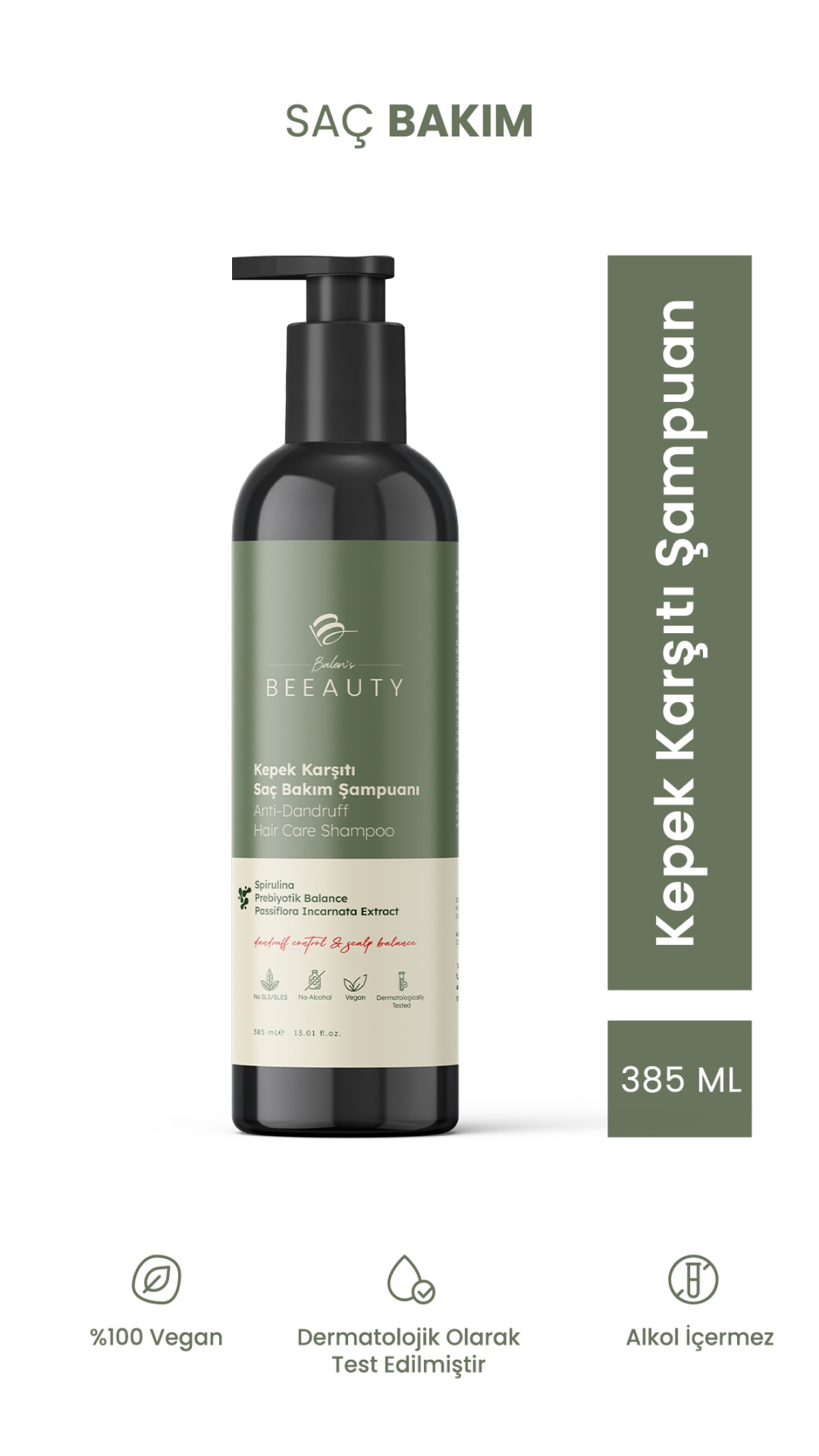 BALEN’S BEEAUTY KEPEK KARŞITI SAÇ BAKIM ŞAMPUANI * 385 ML BALEN’S BEEAUTY KEPEK KARŞITI SAÇ BAKIM ŞAMPUANI * 385 ML