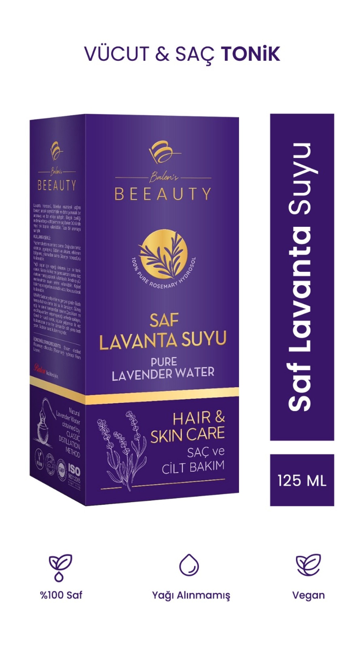 BALEN'S BEEAUTY SAF LAVANTA SUYU * 125 ML BALEN'S BEEAUTY SAF LAVANTA SUYU * 125 ML