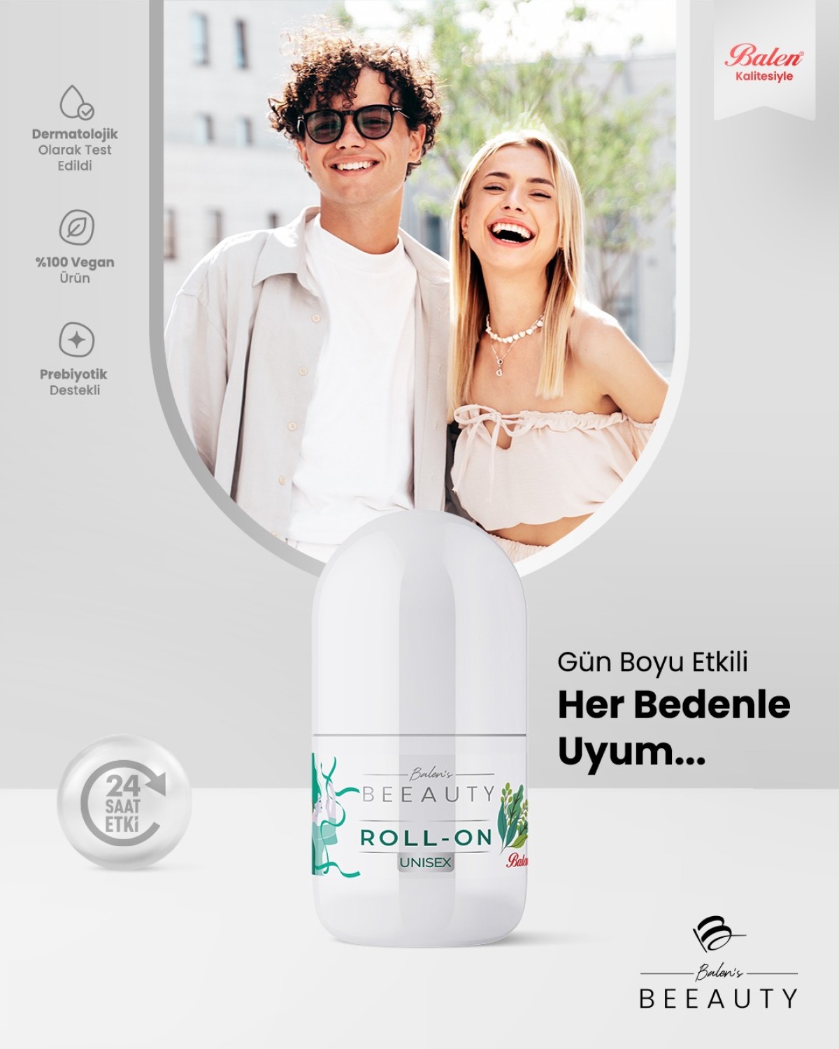 BALEN’S BEEAUTY UNISEX PREBİYOTİKLİ DEODORANT ROLL-ON * 50 ML BALEN’S BEEAUTY UNISEX PREBİYOTİKLİ DEODORANT ROLL-ON * 50 ML