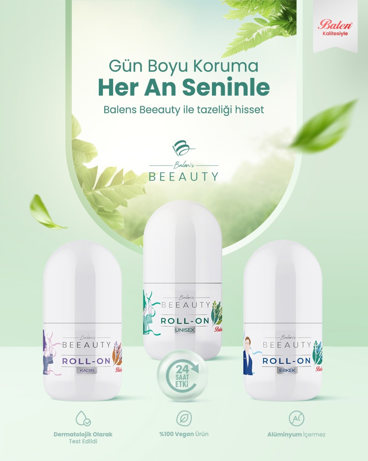 BALEN’S BEEAUTY UNISEX PREBİYOTİKLİ DEODORANT ROLL-ON * 50 ML BALEN’S BEEAUTY UNISEX PREBİYOTİKLİ DEODORANT ROLL-ON * 50 ML