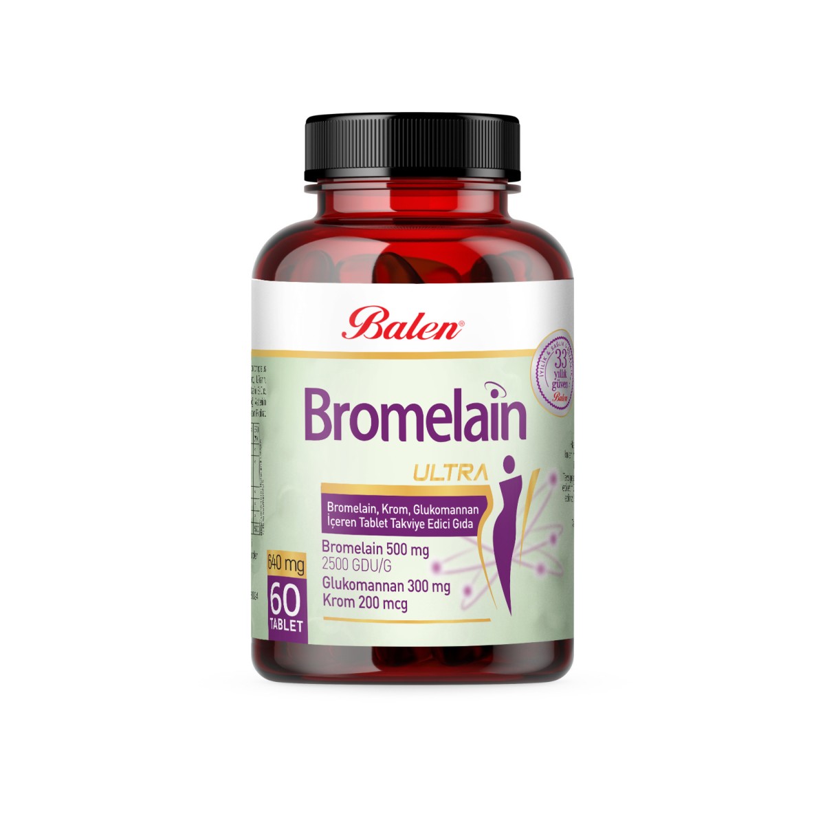 BROMELAIN ULTRA BROMELAIN, KROM, GLUKOMANNAN TABLET 640 Mg * 60 BROMELAIN ULTRA BROMELAIN, KROM, GLUKOMANNAN TABLET 640 Mg * 60