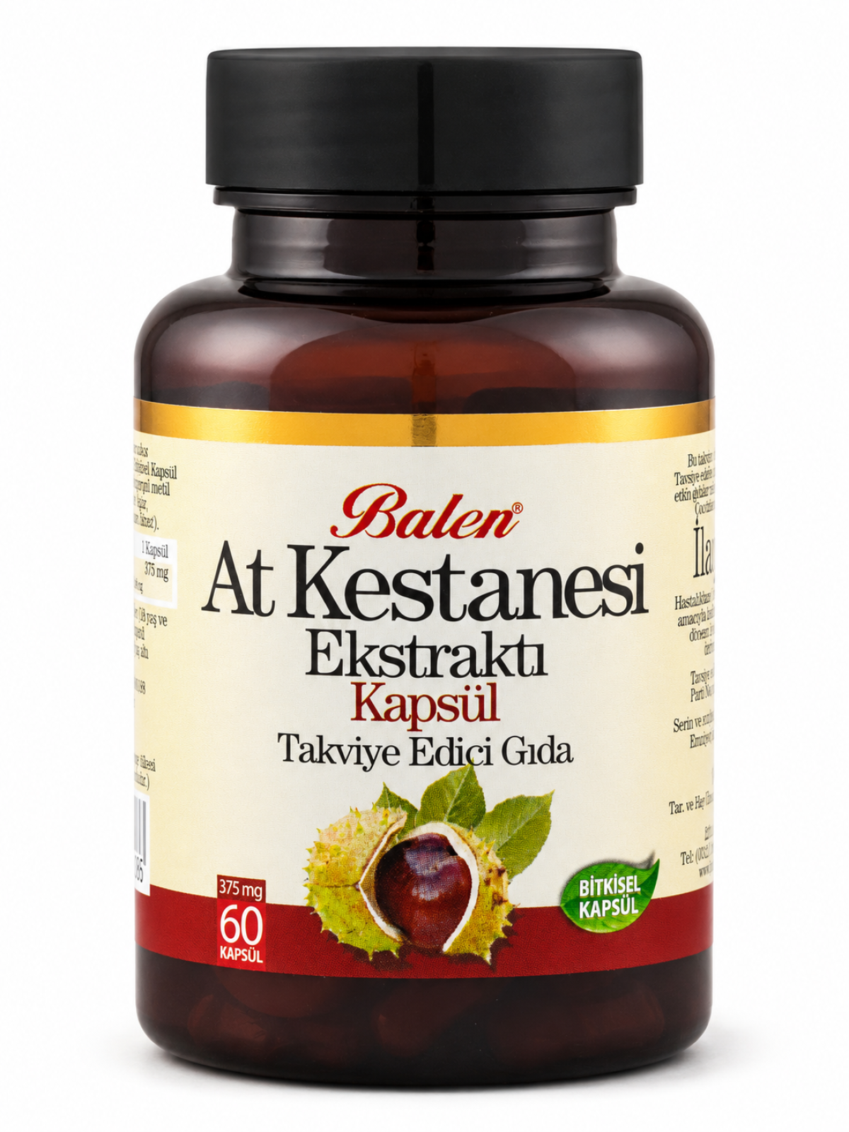 AT KESTANESİ EKSTRAKTI KAPSÜL 375 MG*60 AT KESTANESİ EKSTRAKTI KAPSÜL 375 MG*60