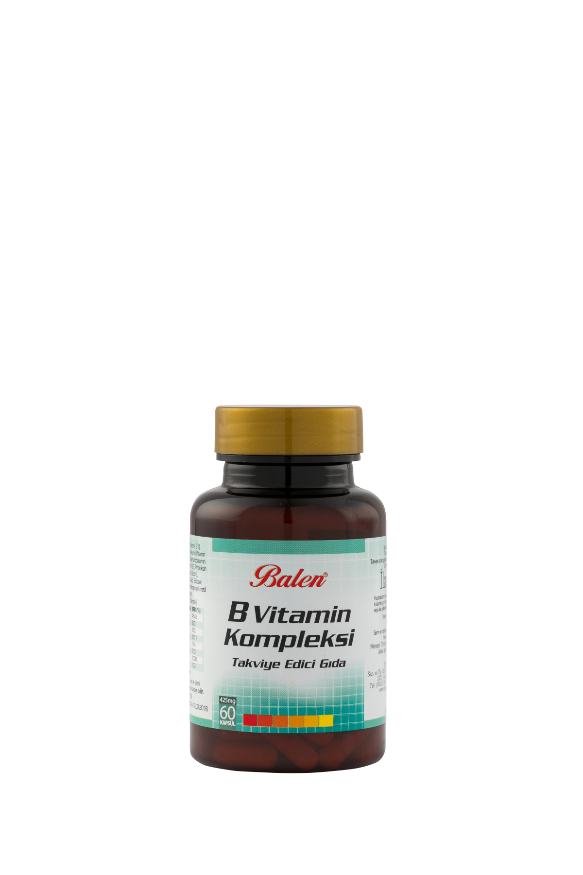 Balen B Vitamini Kompleksi Kapsül 425 MG*60 Balen B Vitamini Kompleksi Kapsül 425 MG*60
