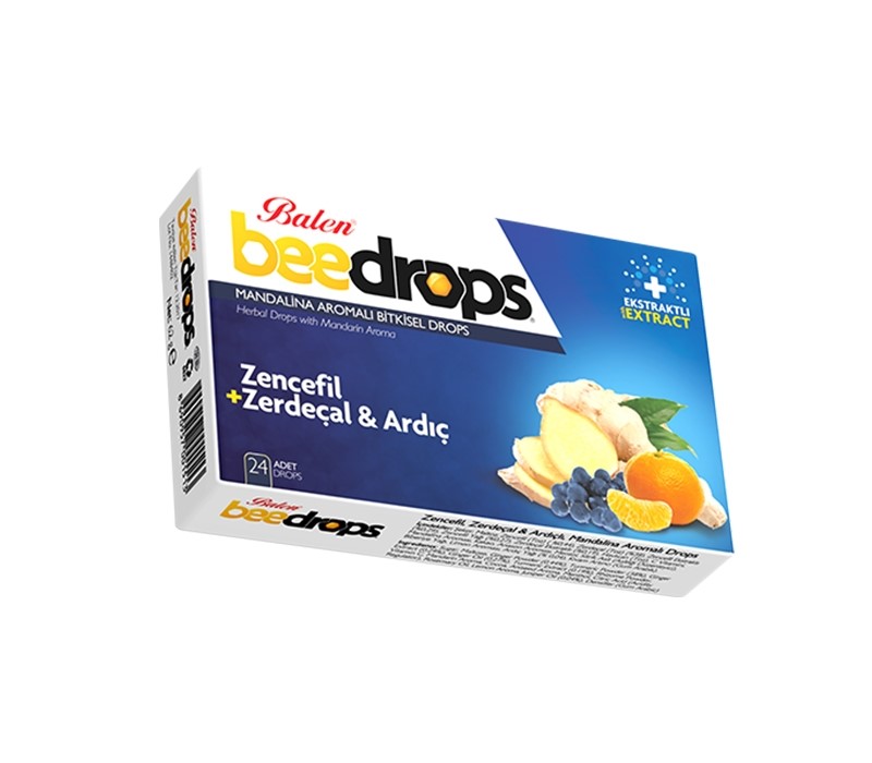 Balen Beedrops Zencefil+Zerdeçal-Ardıç Mandalina Aromalı Drops