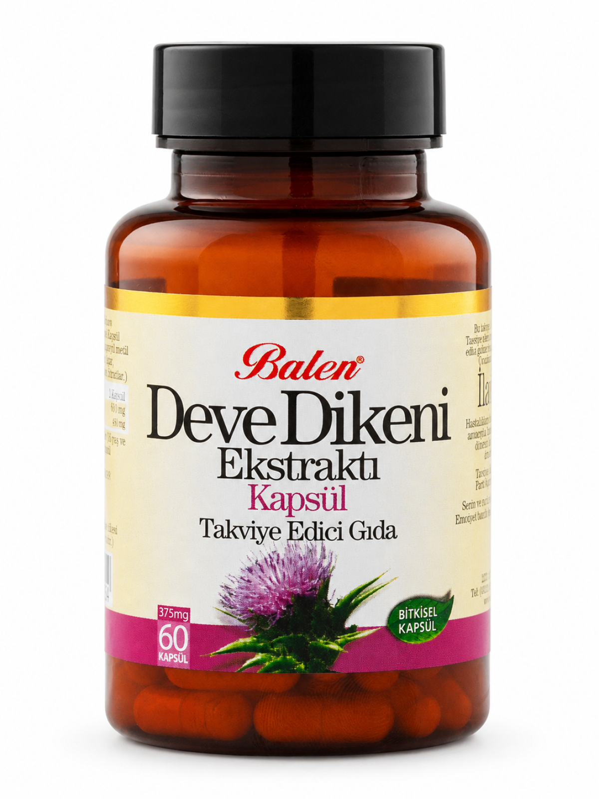 DEVE DİKENİ EKSTRAKTI KAPSÜL 375 MG*60 DEVE DİKENİ EKSTRAKTI KAPSÜL 375 MG*60