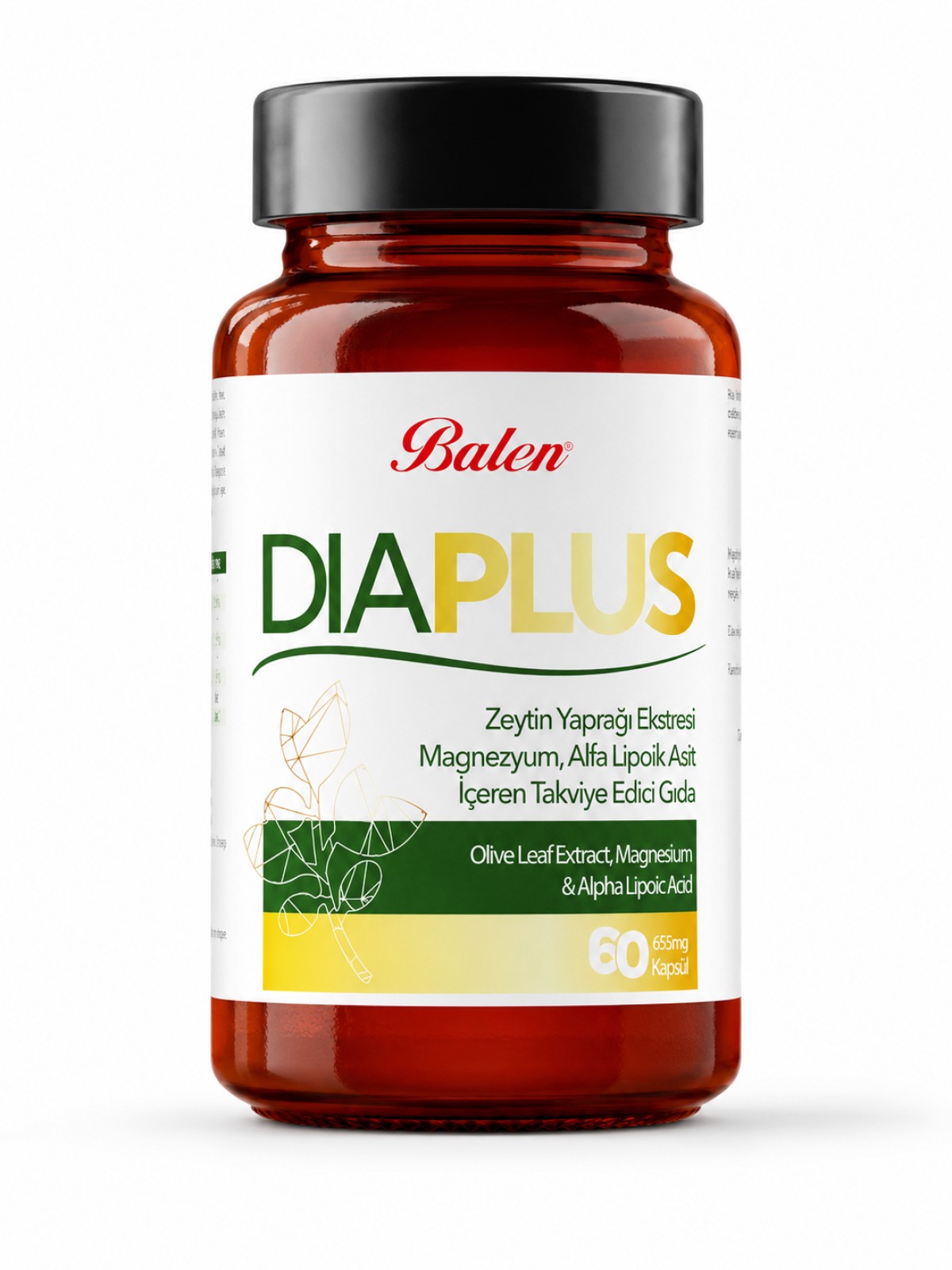 DİA PLUS ZEYTİN YAP.&MAG&ALFA LİPOİK ASİT KAPSÜL 655 MG*60
