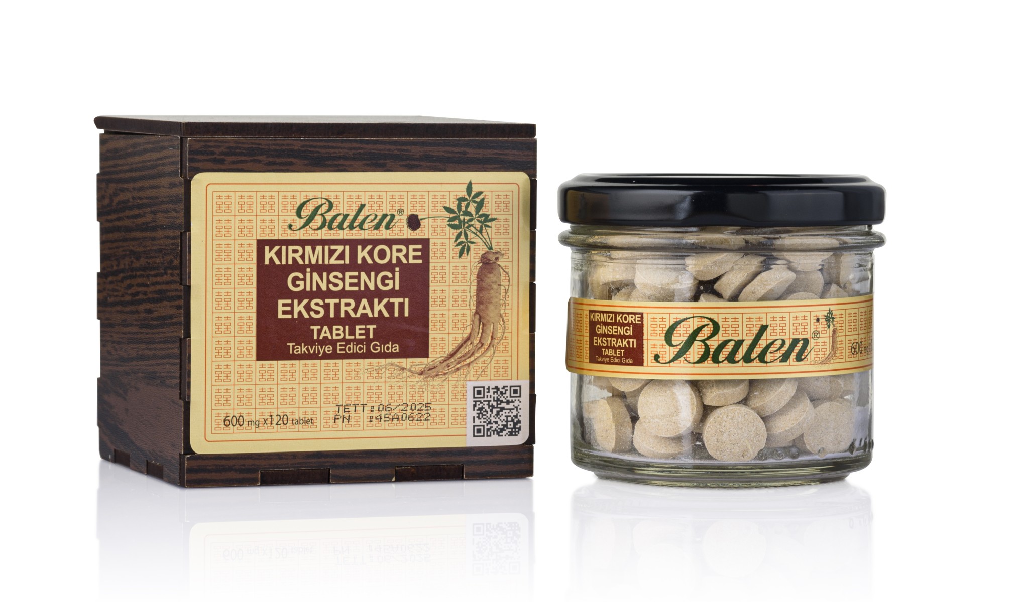 Balen Kırmızı Kore Ginsengi Ekstraktı Tablet Balen Kırmızı Kore Ginsengi Ekstraktı Tablet