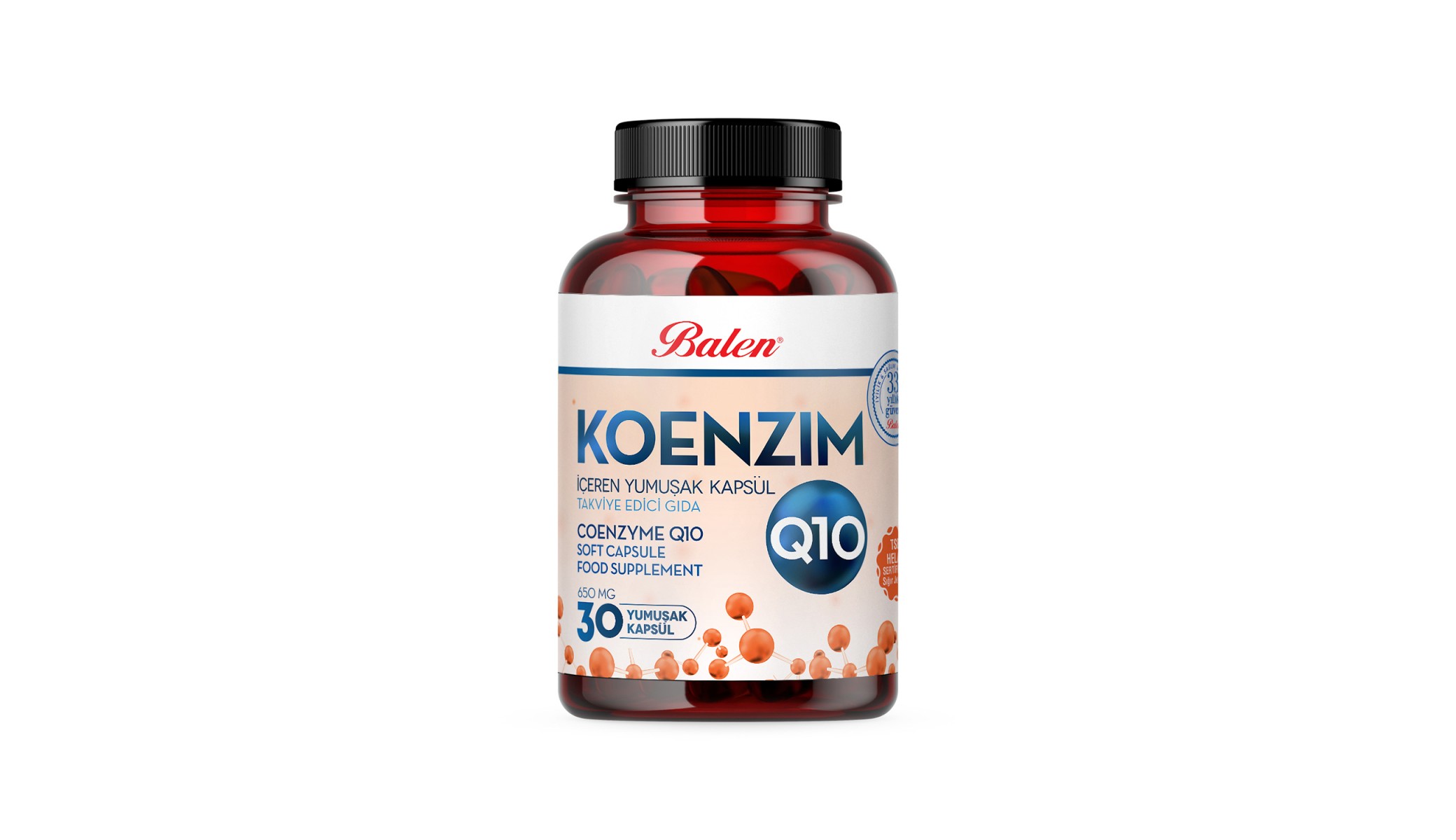 Balen Koenzim Q10 İçeren Yumuşak Kapsül Balen Koenzim Q10 İçeren Yumuşak Kapsül