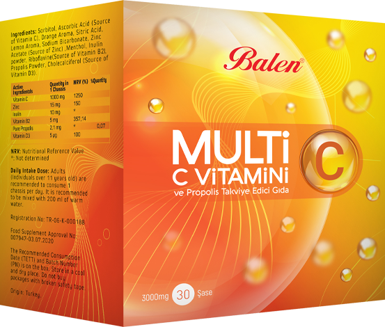 Balen Multi-C C Vitamini ve Propolis Şase