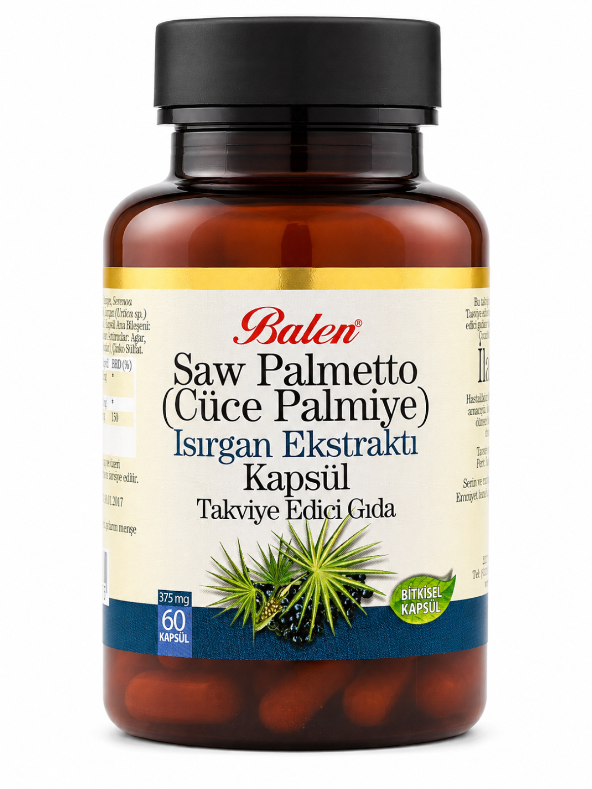 Balen Saw Palmetto (Cüce Palmiye), Isırgan Ekstraktı Kapsül