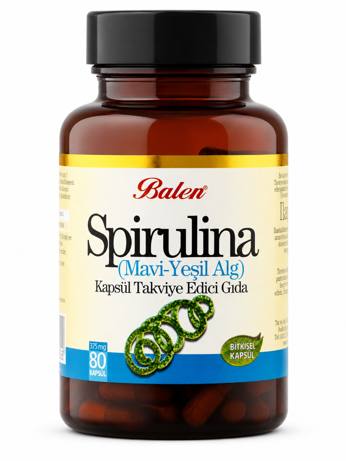 Balen Spirulina (Mavi-Yeşil Alg) Kapsül Balen Spirulina (Mavi-Yeşil Alg) Kapsül