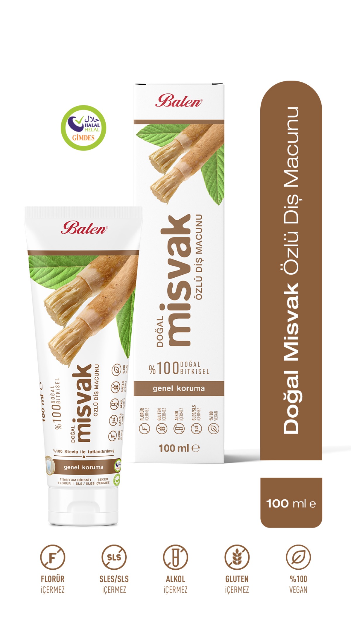 Doğal Misvak Özlü Diş Macunu * 100 ML Doğal Misvak Özlü Diş Macunu * 100 ML