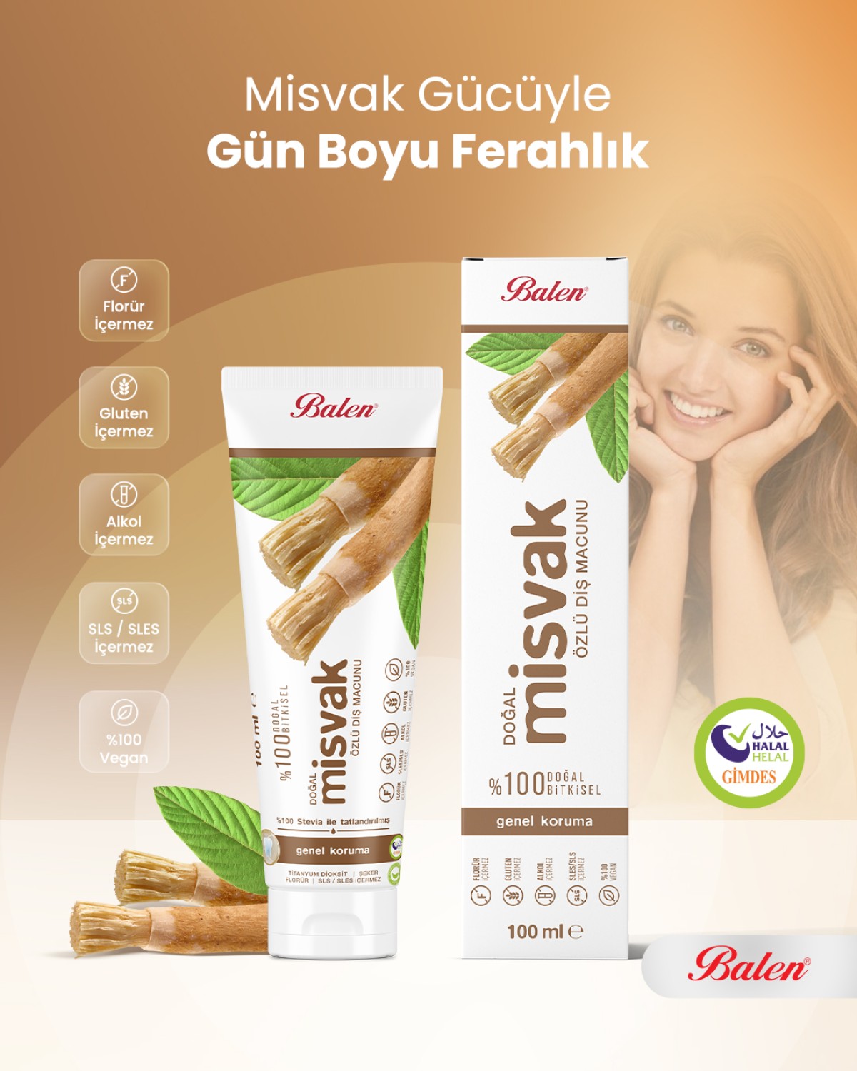 Doğal Misvak Özlü Diş Macunu * 100 ML Doğal Misvak Özlü Diş Macunu * 100 ML