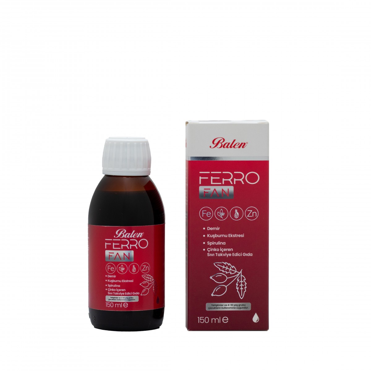 FERROFAN DEMİR, KUŞBURNU EKS.SPİRULİNA ÇİNKO İÇEREN ŞURUP FERROFAN DEMİR, KUŞBURNU EKS.SPİRULİNA ÇİNKO İÇEREN ŞURUP