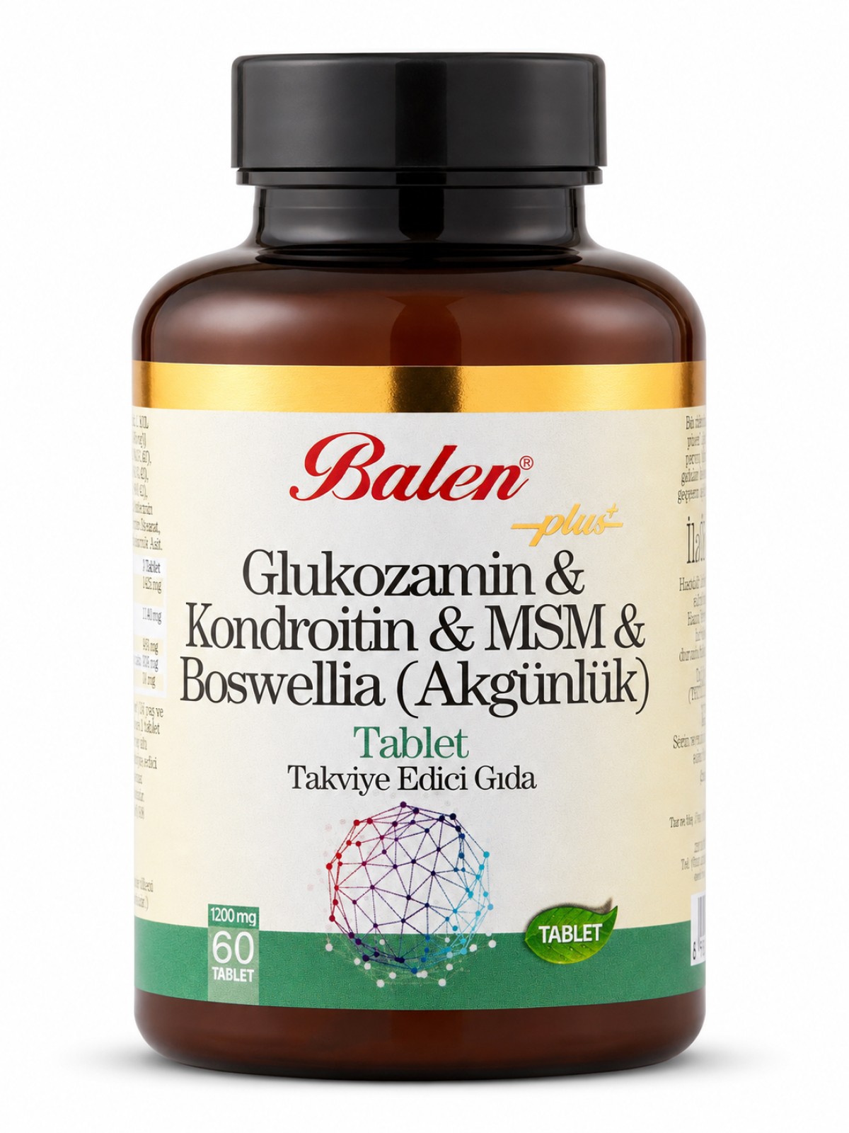 GLUKOZAMİN&KONDROİTİN&MSM&BOSWELİA TABLET 1200 MG*60 GLUKOZAMİN&KONDROİTİN&MSM&BOSWELİA TABLET 1200 MG*60