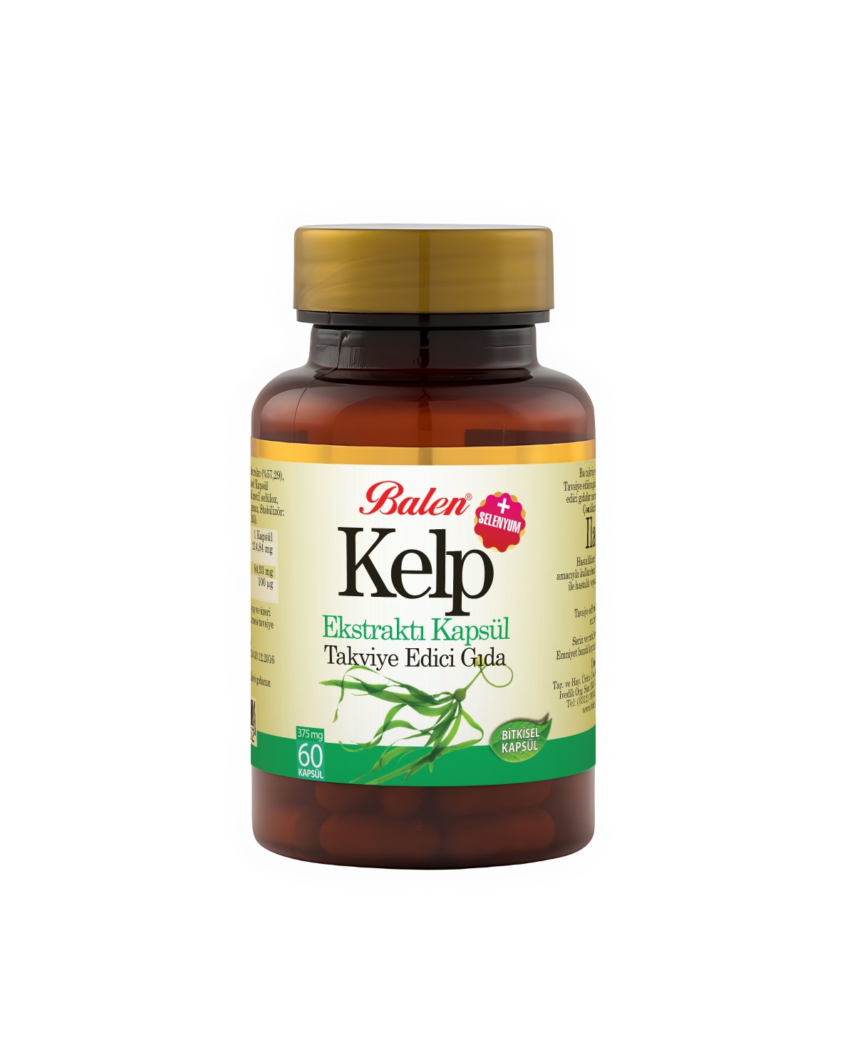 Kelp Ekstraktı + Selenyum Kapsül 375 Mg *60 kapsül Kelp Ekstraktı + Selenyum Kapsül 375 Mg *60 kapsül