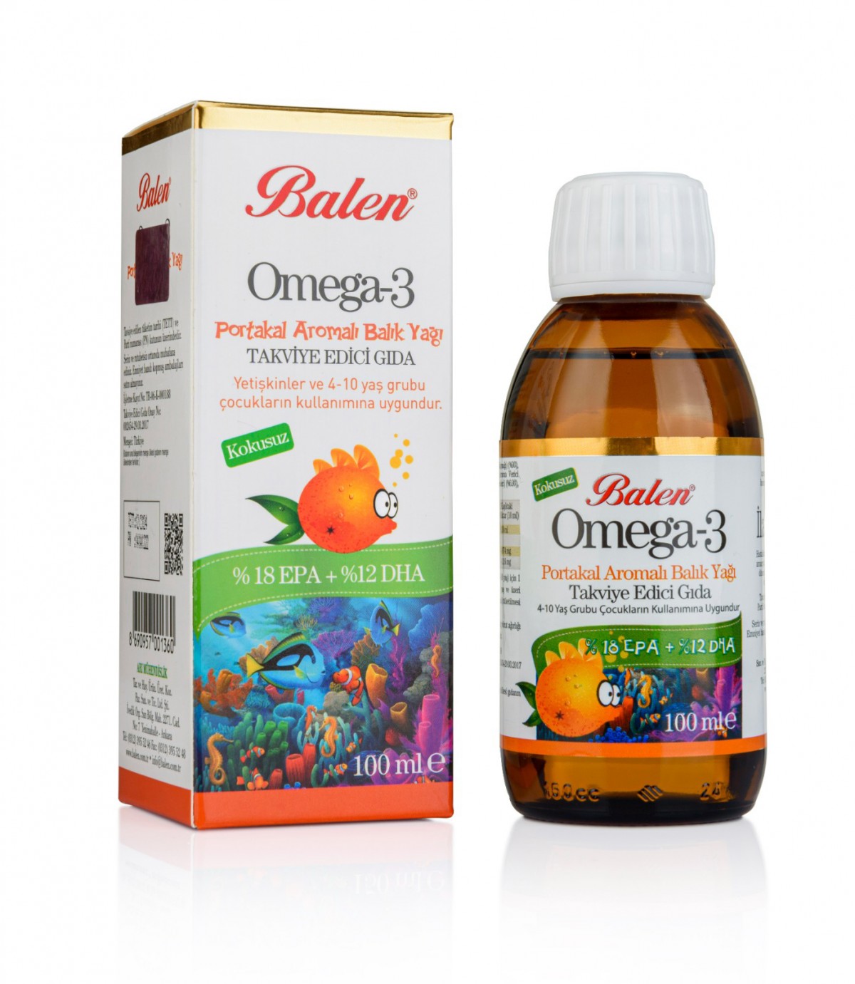 Omega-3 Portakal Aromalı * 100 ML Omega-3 Portakal Aromalı * 100 ML