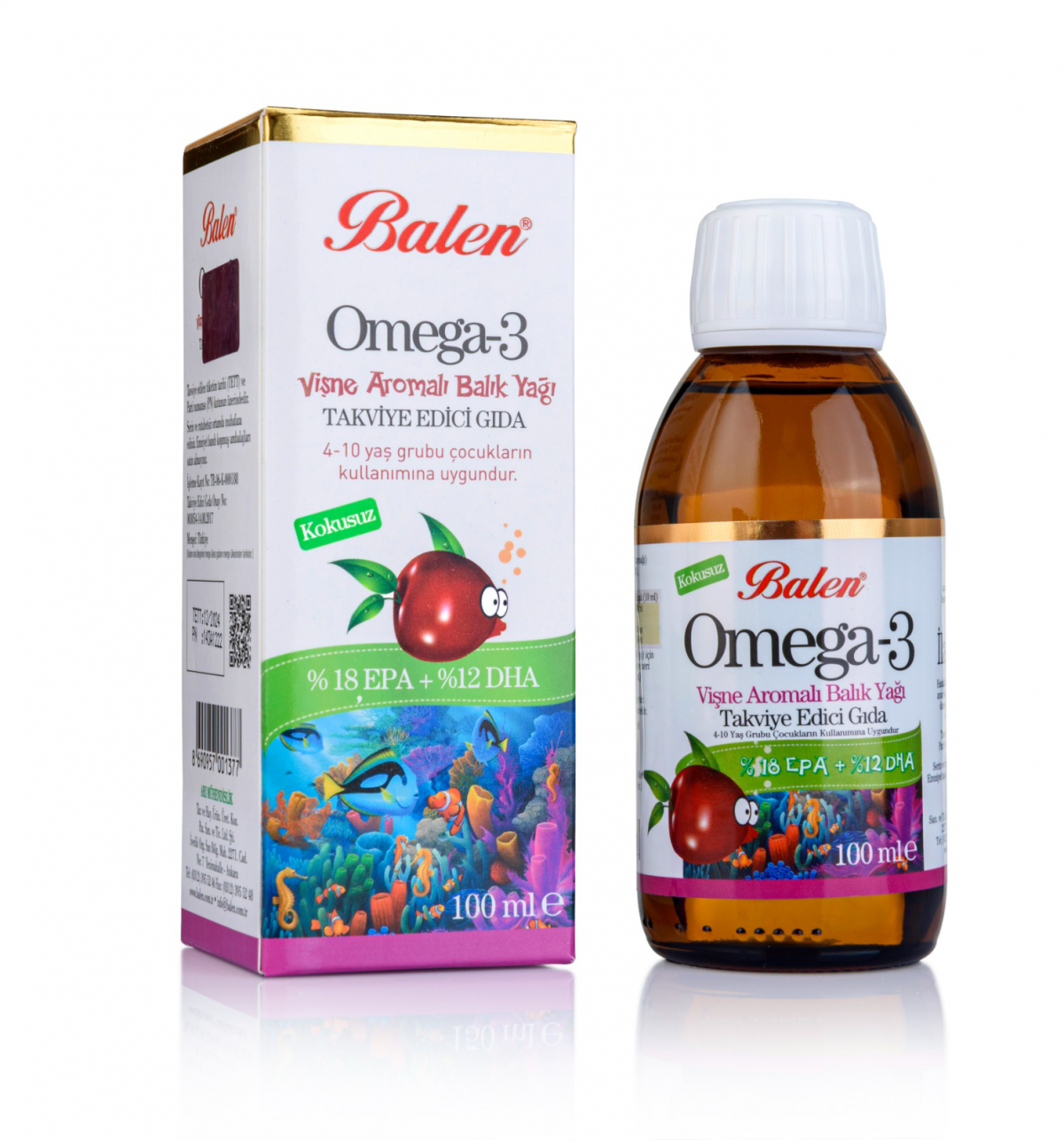 Omega-3 Vişne Aromalı * 100 ML