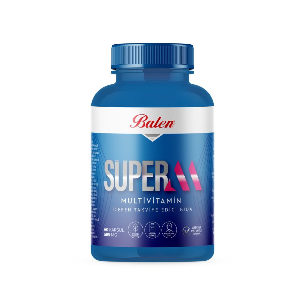SÜPER-M MULTİVİTAMİN KAPSÜL * 585 mg 60 SÜPER-M MULTİVİTAMİN KAPSÜL * 585 mg 60
