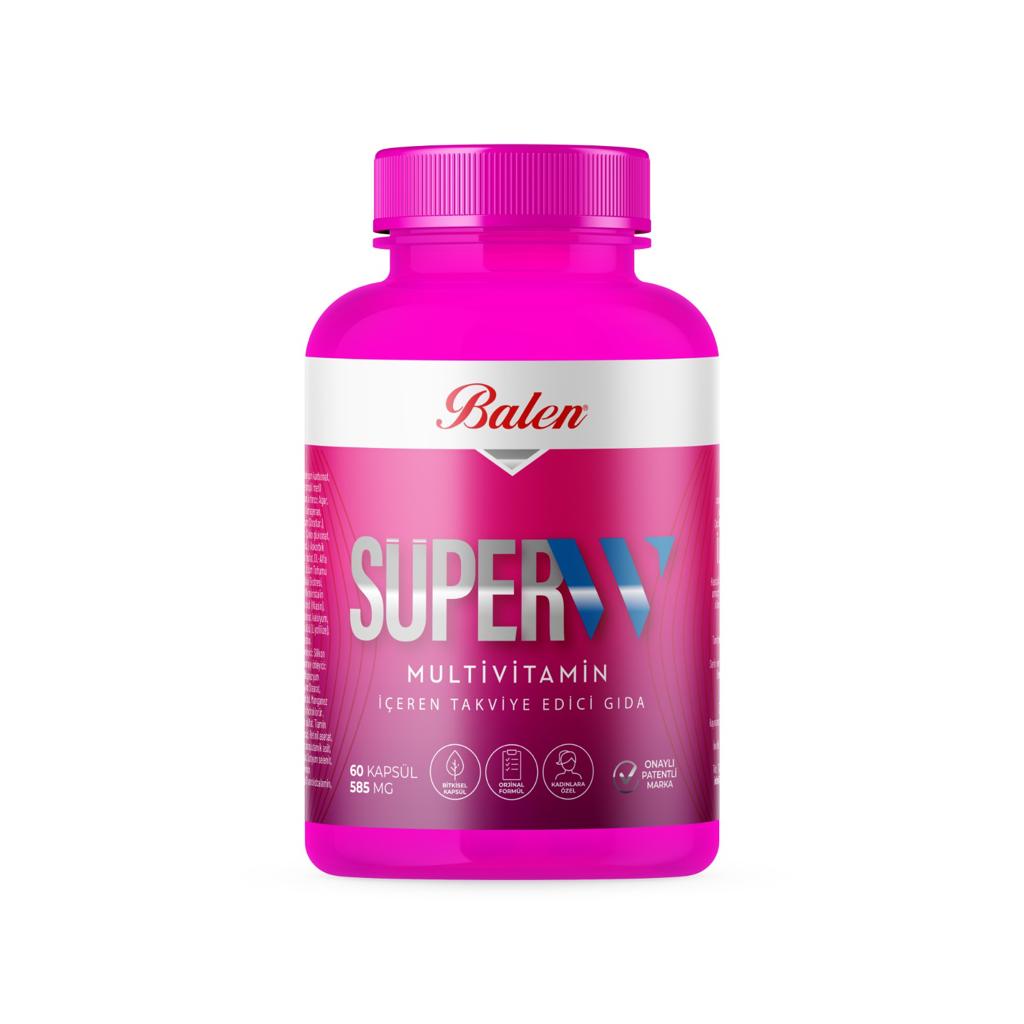 SÜPER-W MULTİVİTAMİN KAPSÜL * 585 mg 60 SÜPER-W MULTİVİTAMİN KAPSÜL * 585 mg 60