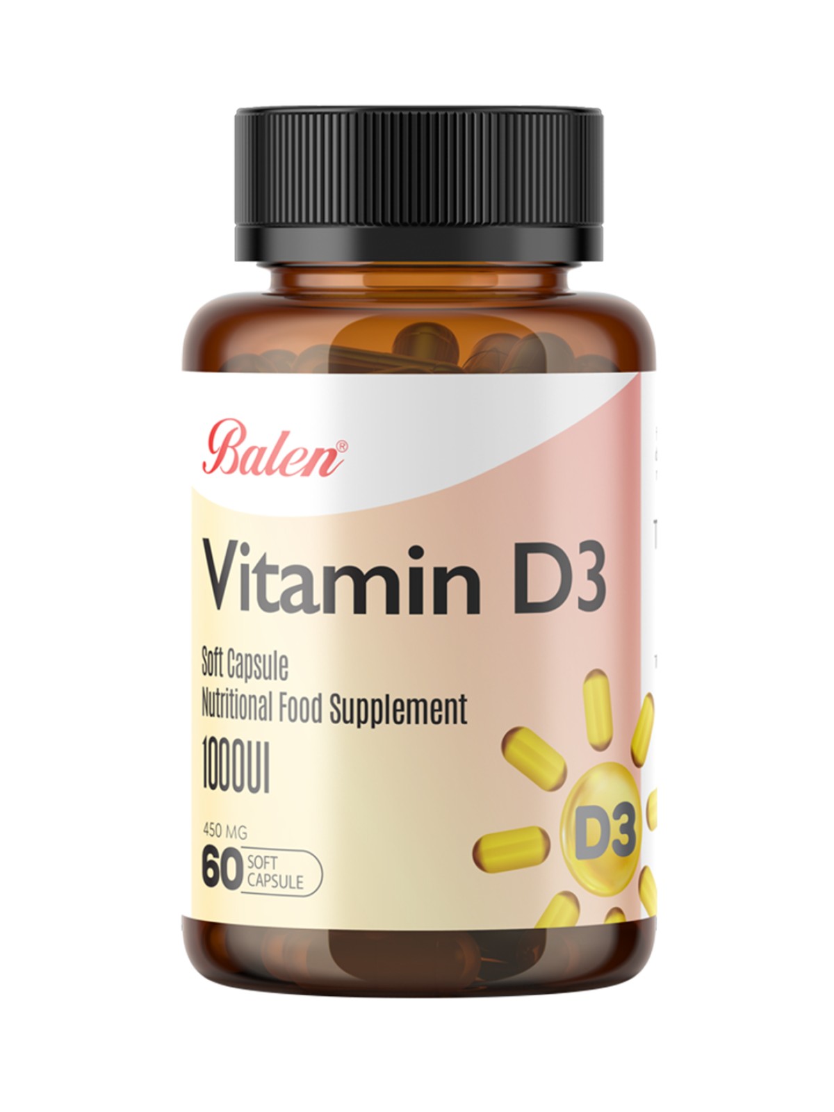 VİTAMİN D3 YUMUŞAK KAPSÜL 450 MG*60 VİTAMİN D3 YUMUŞAK KAPSÜL 450 MG*60
