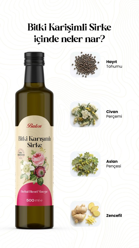 BALEN BİTKİ KARIŞIMLI SİRKE * 500 ML