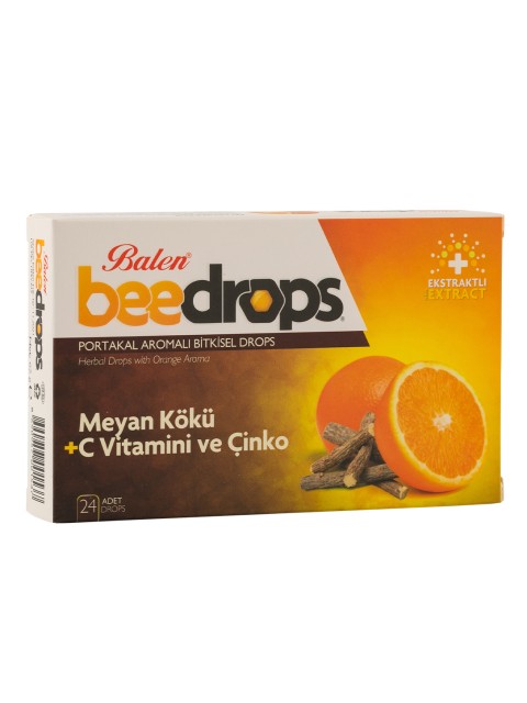 Balen Beedrops Meyan Kökü+C Vit.-Çinko Portakal Aromalı Drops