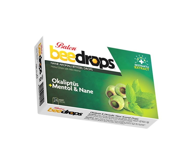 Balen Beedrops Okaliptüs+Mentol-Nane Aromalı Drops