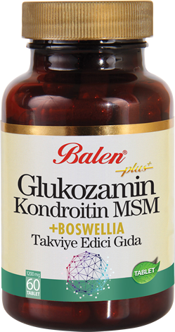 Balen Glukozamin Kondroitin Msm Boswelia 1200 Mg*60 Tablet