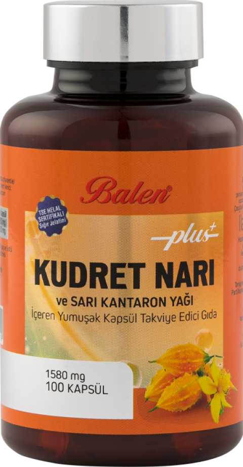 Balen Kudret Narı ve Sarı Kantaron Yağı İçeren Yumuşak Kapsül