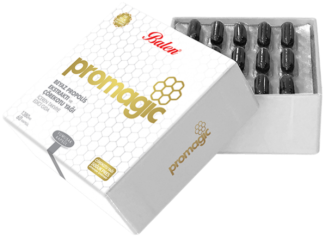 Balen Promagic Propolis Ekstraktı ve Çörekotu Yağı İçeren Yumuşak Kapsül