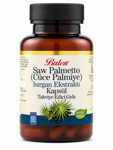 Balen Saw Palmetto (Cüce Palmiye), Isırgan Ekstraktı Kapsül