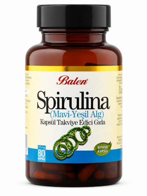 Balen Spirulina (Mavi-Yeşil Alg) Kapsül