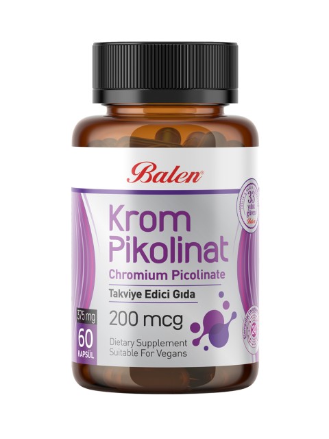 KROM PİKOLİNAT KAPSÜL 375 MG*60