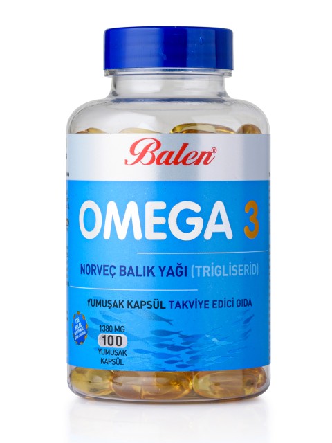 OMEGA 3 NORVEÇ BALIK YAĞI (TRİGLİSERİD) YUM.KAPSÜL 1380 MG*100