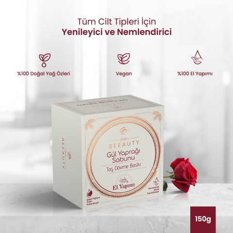 Taş Dövme Sabun Gül Yaprağı * 150 gr